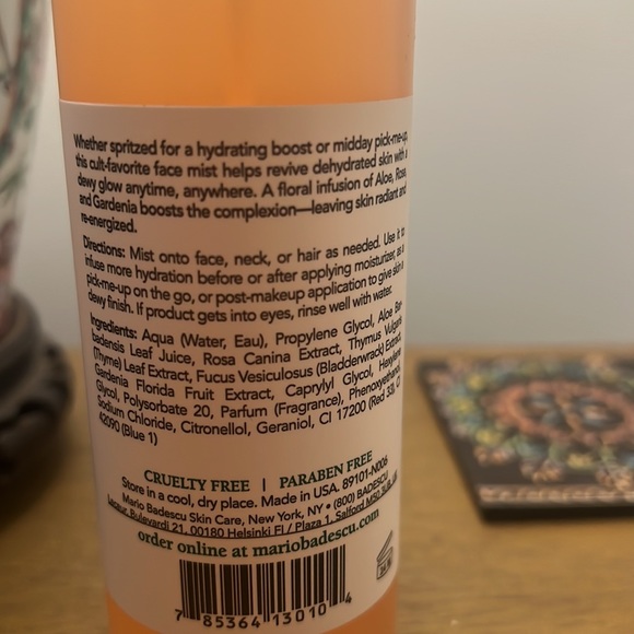 Mario Badescu Skin Care Facial Spray w/ Aloe, Herbs & Rosewater 8 oz Bottle New - Picture 4 of 6